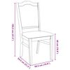 vidaXL Sedie da Pranzo con Cuscini 2 pz Bianco Legno Massello di Hevea