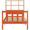 vidaXL Letto Libreria senza Materasso Marrone Cera 90x190 cm in Pino