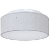 vidaXL Lampada da soffitto Grigio 30 x 13.5 cm Tessuto