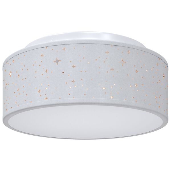 vidaXL Lampada da soffitto Grigio 30 x 13.5 cm Tessuto