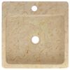 vidaXL Lavandino Crema 40x40x12 cm in Marmo