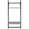 vidaXL Set Mensole Parete con Aste 6pz Grigio Sonoma Legno Multistrato