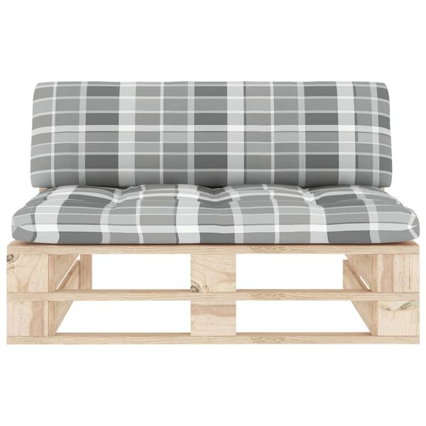 vidaXL Divano Centrale Giardino su Pallet in Legno di Pino Impregnato