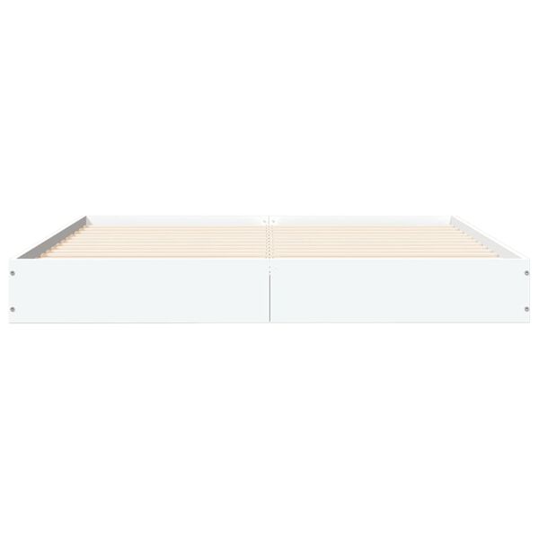 vidaXL Giroletto Bianco 120x200 cm in Legno Multistrato