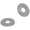 vidaXL Rondelle 2 pz Argento 18 x 18 x 1,2 mm Ferro