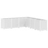 vidaXL Fioriera da Giardino Bianca 160x160x53 cm in PP