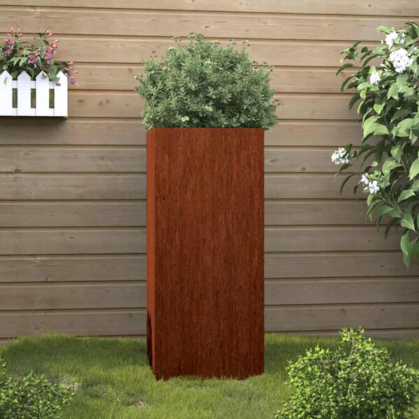 vidaXL Fioriera 32x29x75 cm in Acciaio Corten
