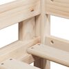 vidaXL Letto a Castello con Tetto 75x190 cm in Legno Massello di Pino