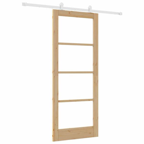 vidaXL Porta scorrevole ORKDAL Naturale 83 x 202 cm
