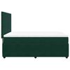 vidaXL Giroletto a Molle con Materasso Verde Scuro 140x190 cm Velluto