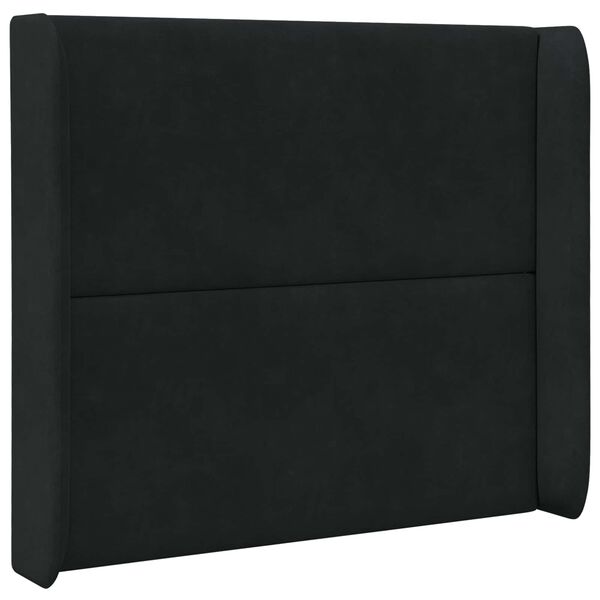 vidaXL Orecchia della Testata Nero 80 x 16 x 4 cm Velluto
