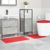 vidaXL Set di tappetini antiscivolo per il bagno 3 pcs Rosso PP