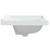 vidaXL Lavandino da Bagno Bianco 61x48x23 cm Rettangolare in Ceramica