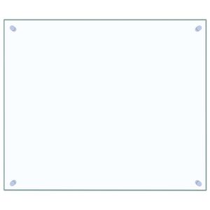 vidaXL Paraschizzi per Cucina Trasparente 70x60 cm in Vetro Temperato
