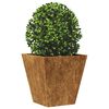 vidaXL Fioriere da Giardino 2 pz 30x30x30 cm in Acciaio Corten