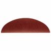 vidaXL Tappetini per scale autoadesivi 20 pz 56x17x3 cm Bordeaux Rosso Semicircolari