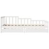 vidaXL Dormeuse con Cassetti Bianco 90x190 cm Legno Massello di Pino