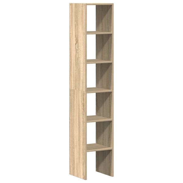 vidaXL Librerie 2 pz Impilabili Rovere Sonoma 30x30x80 cm Truciolato