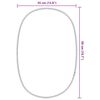 vidaXL Specchio da Parete Dorato 50x35 cm