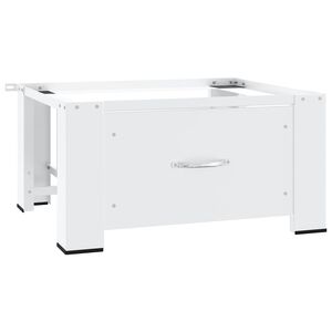 vidaXL Supporto Alzatina per Lavatrice con Cassetto Bianco