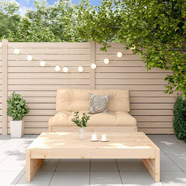 vidaXL Set Divani da Giardino 2 pz con Cuscini in Legno Massello