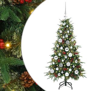 vidaXL Albero di Natale Artificiale con Rami Pieghevoli Verde 120 cm