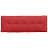 vidaXL Cuscino per Schiena Rosso 140 x 19 x 50 cm Tessuto