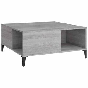 vidaXL Tavolino Salotto Grigio Sonoma 80x80x36,5 cm Legno Multistrato
