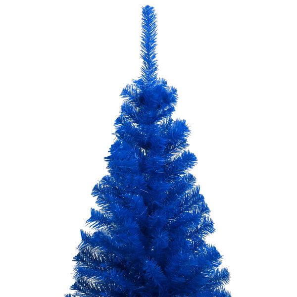 vidaXL Albero di Natale Preilluminato con Palline Blu 240 cm PVC