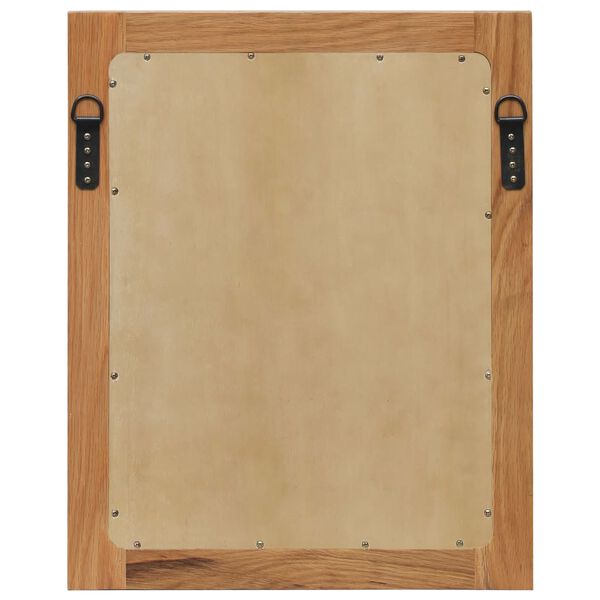 vidaXL Specchio 40x50 cm in Legno Massello di Rovere