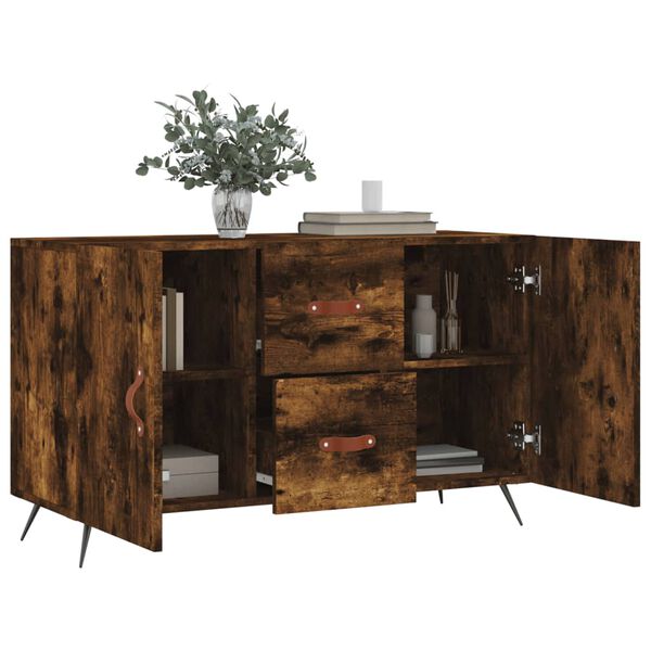 vidaXL Credenza Rovere Fumo 100x36x60 cm in Legno Multistrato