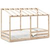 vidaXL Letto Bambini con Tetto Bianco 80x200 cm Legno Massello di Pino