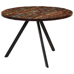 vidaXL Tavolo da Pranzo 110x75 cm in Legno Massello di Recupero
