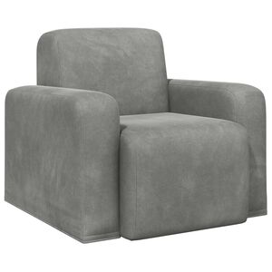 vidaXL Poltrona Grigio Chiaro Velluto