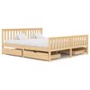 vidaXL Giroletto con 4 Cassetti in Legno Massello di Pino 180x200 cm