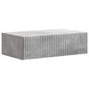 vidaXL Tavolino da Parete Laterale 59 x 34,5 x 17 cm Grigio Cemento