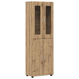 vidaXL Credenza FLORIN 60 x 35 x 182 cm Rovere artigianale