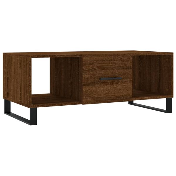 vidaXL Tavolino Salotto Rovere Marrone 102x50x40 cm Legno Multistrato