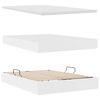 vidaXL Letto con Contenitore Bianco Puro 140 x 190 cm Pelle Sintetica