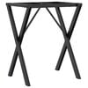 vidaXL Telaio Gambe a X per Tavolo da Pranzo 40x40x73 cm in Acciaio
