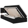 vidaXL Letto con contenitore e materasso Nero 100 x 200 cm Velluto