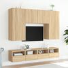 vidaXL Mobile TV Parete Rovere Sonoma 100x30x30cm in Legno Multistrato