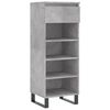 vidaXL Scarpiera Grigio Cemento 40x36x105 cm in Legno Multistrato