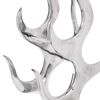 vidaXL Cremagliera a Forma di Fiamma 9 Bottiglie in Alluminio Argento