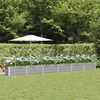 vidaXL Fioriera Grigio chiaro 480 x 50 x 45 cm Acciaio zincato