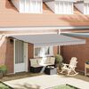 vidaXL Tessuto per Tenda con Grigio chiaro 400 × 300 cm Poliestere