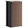 vidaXL Mobile da Bagno a Muro BERG Nero 40x27x71,5 cm Massello Pino