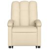 vidaXL Poltrona Alzapersona Reclinabile Elettrica Crema in Tessuto