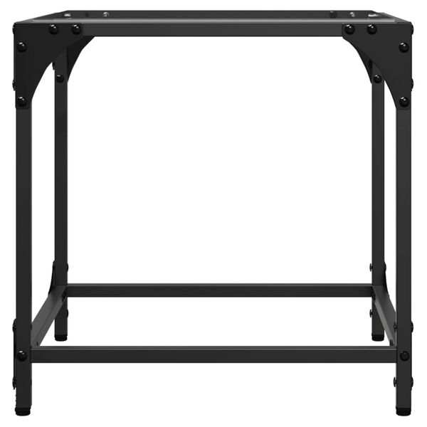 vidaXL Tavolini con Piano in Vetro Trasparente 2 pz 40x40x40cm Acciaio