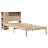 vidaXL Giroletto con Libreria senza Materasso 75x190 cm in Legno Pino